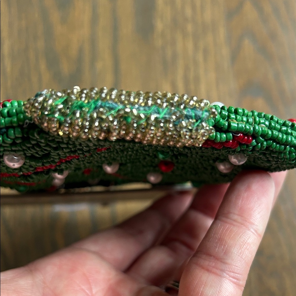 Beaded Christmas Tree Coin Purse - Picture 4 of 5